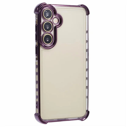 For Samsung Galaxy A15 5G Slim Case Heart Pattern Edge Electroplating TPU Phone Cover