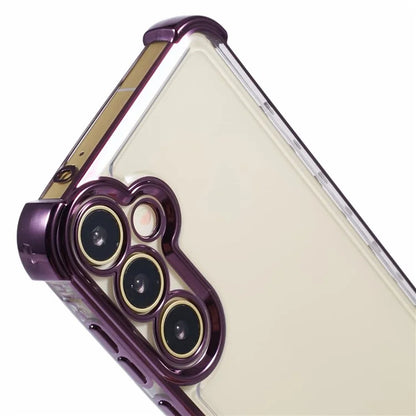 For Samsung Galaxy A15 5G Slim Case Heart Pattern Edge Electroplating TPU Phone Cover