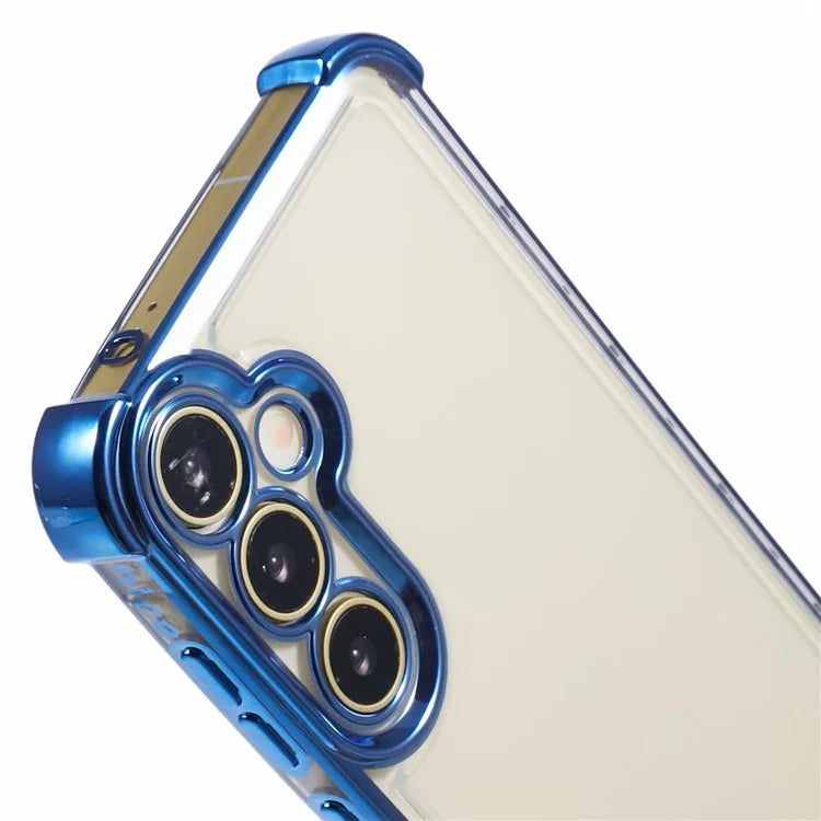 For Samsung Galaxy A15 5G Slim Case Heart Pattern Edge Electroplating TPU Phone Cover