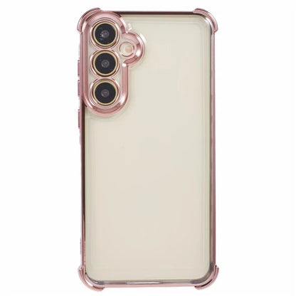 For Samsung Galaxy A15 5G Slim Case Heart Pattern Edge Electroplating TPU Phone Cover