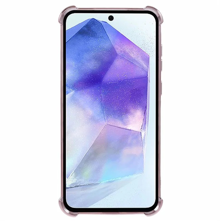 For Samsung Galaxy A15 5G Case TPU Glitter Phone Cover with Kickstand and Mirror