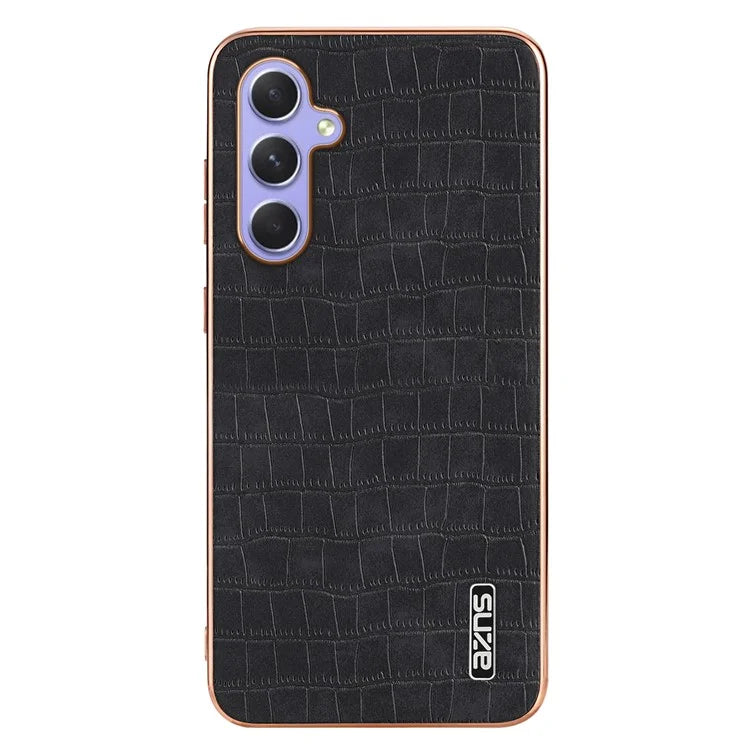 AZNS For Samsung Galaxy A54 5G Slim Case Electroplating Crocodile Texture PU+TPU Phone Shell