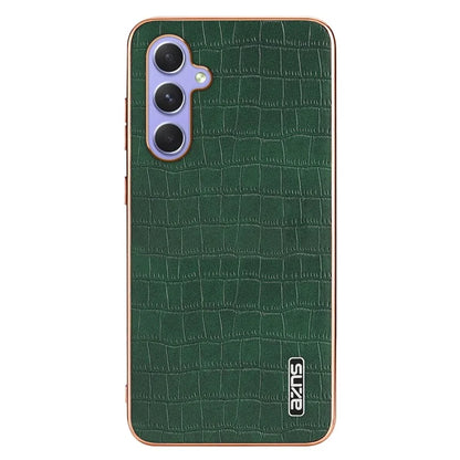 AZNS For Samsung Galaxy A54 5G Slim Case Electroplating Crocodile Texture PU+TPU Phone Shell