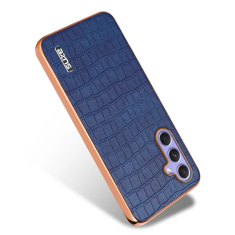 AZNS For Samsung Galaxy A55 5G Case Shockproof Crocodile Texture PU+TPU Phone Cover