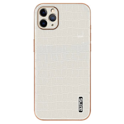 AZNS For iPhone 11 Pro Case Crocodile Texture PU+TPU Protective Phone Cover