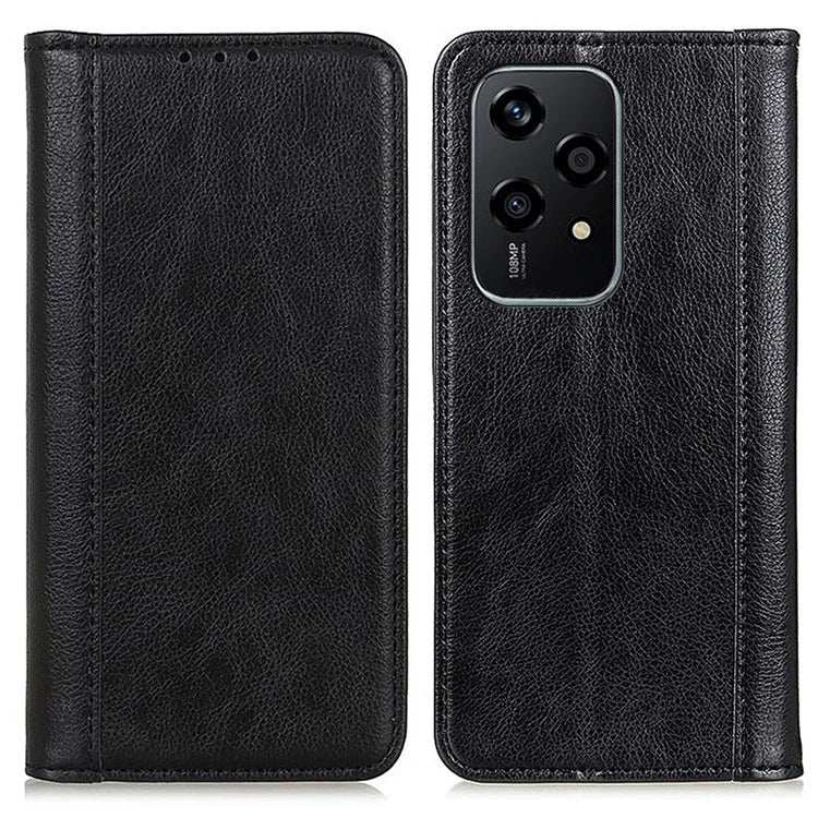For Honor 200 Lite Dustproof Split Leather Flip Phone Stand Cover Wholesale Mobile Case Accessories