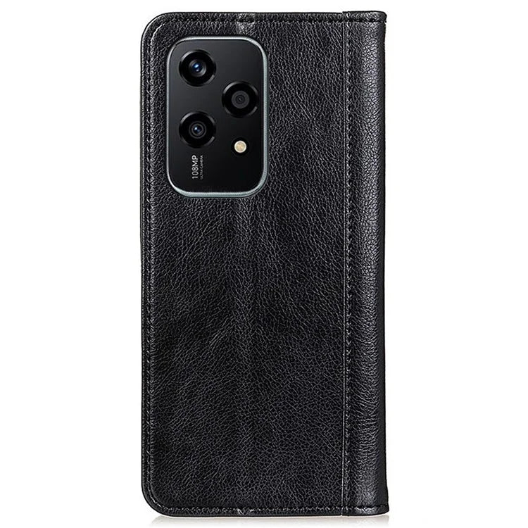 For Honor 200 Lite Dustproof Split Leather Flip Phone Stand Cover Wholesale Mobile Case Accessories
