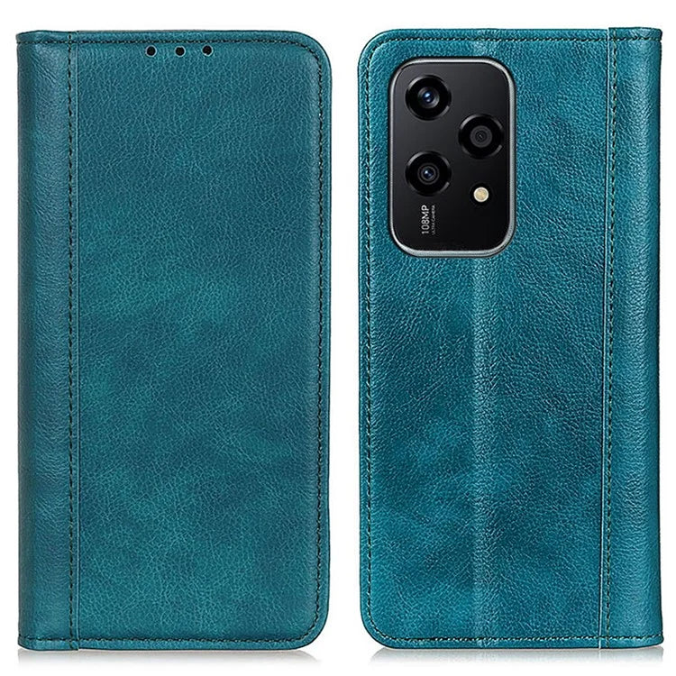 For Honor 200 Lite Dustproof Split Leather Flip Phone Stand Cover Wholesale Mobile Case Accessories