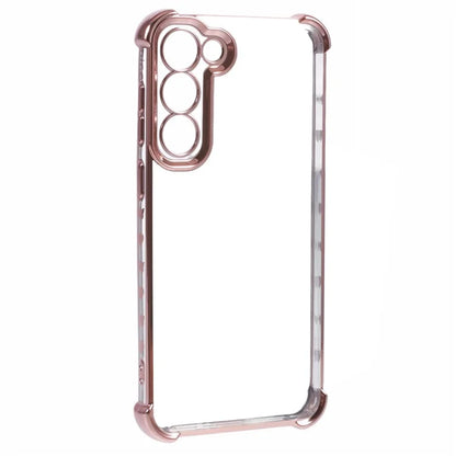 For Samsung Galaxy S22+ 5G Case Side Heart Pattern Electroplating TPU Phone Back Cover