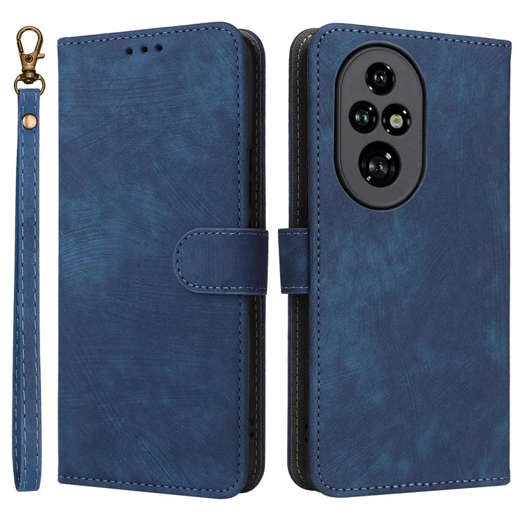 For Honor 200 Pro 5G Case Leather RFID Blocking Card Slot Folio Phone Cover