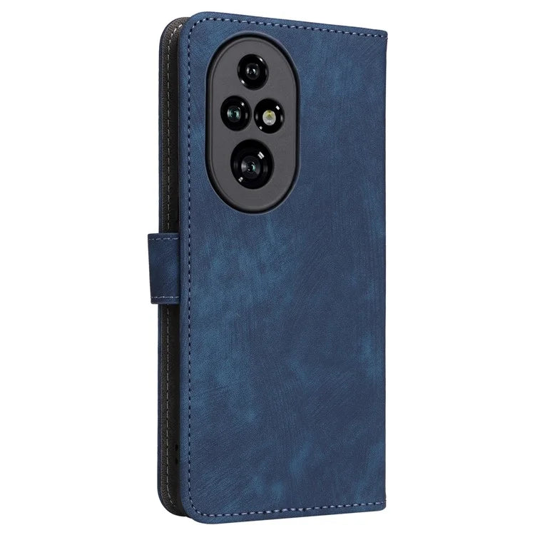 For Honor 200 Pro 5G Case Leather RFID Blocking Card Slot Folio Phone Cover