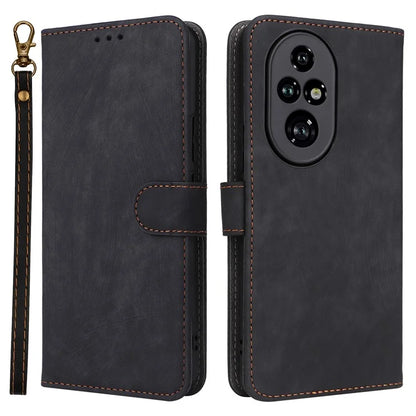 For Honor 200 Pro 5G Case Leather RFID Blocking Card Slot Folio Phone Cover