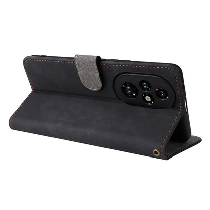 For Honor 200 Pro 5G Case Leather RFID Blocking Card Slot Folio Phone Cover
