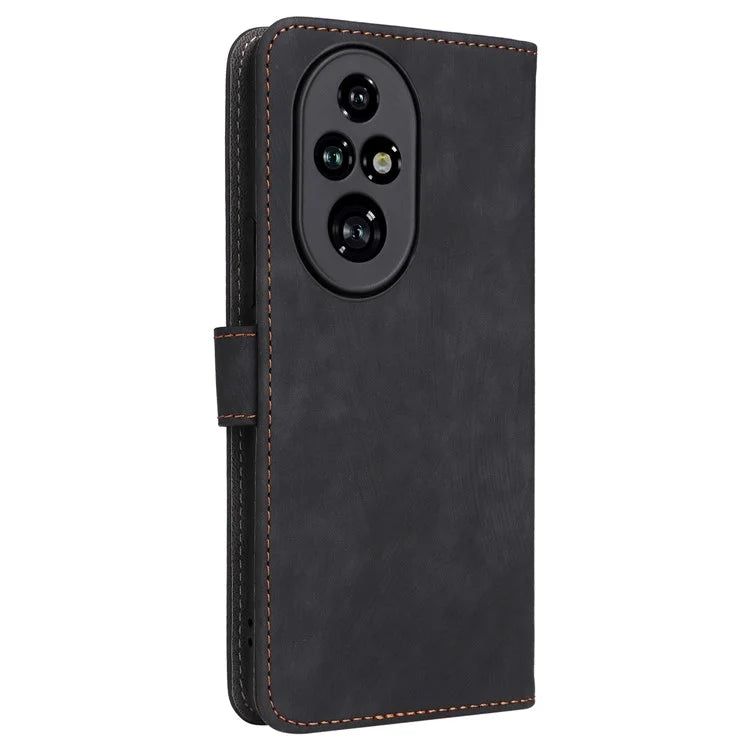For Honor 200 Pro 5G Case Leather RFID Blocking Card Slot Folio Phone Cover