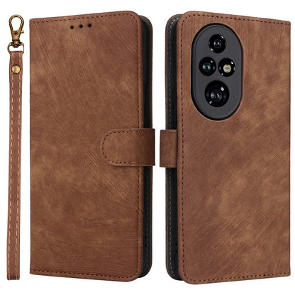 For Honor 200 Pro 5G Case Leather RFID Blocking Card Slot Folio Phone Cover