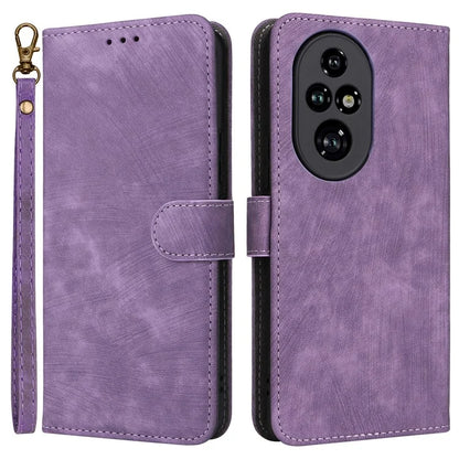 For Honor 200 Pro 5G Case Leather RFID Blocking Card Slot Folio Phone Cover