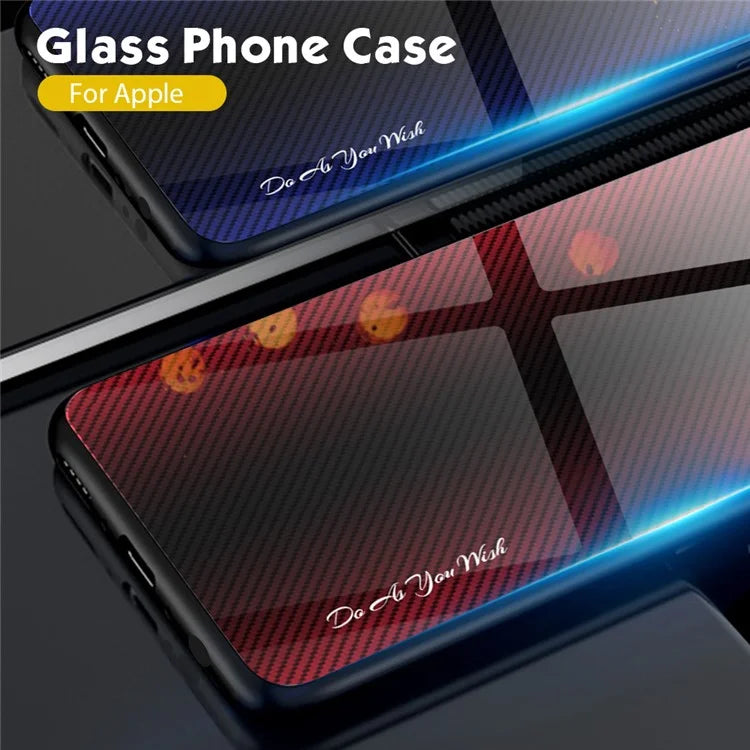 For Xiaomi Poco F6 5G / Redmi Turbo 3 5G Phone Case Tempered Glass+TPU Phone Cover Carbon Fiber Texture