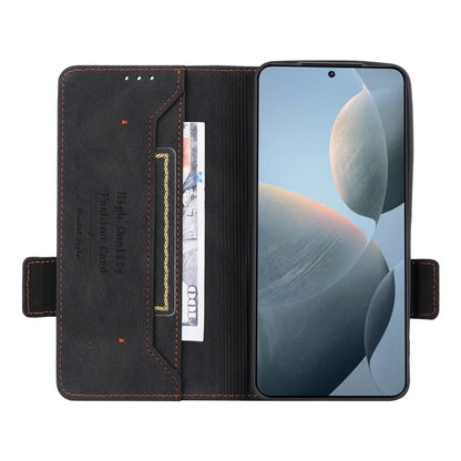For Xiaomi Poco F6 Pro 5G / Redmi K70 5G / K70 Pro 5G Case Folio Design Leather Phone Cover Hardware Decor