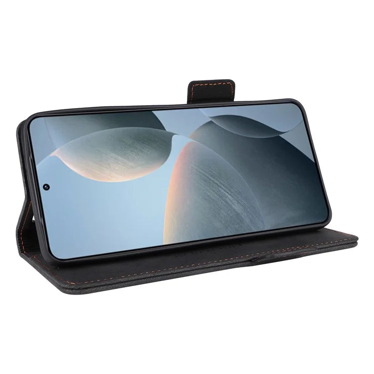 For Xiaomi Poco F6 Pro 5G / Redmi K70 5G / K70 Pro 5G Case Folio Design Leather Phone Cover Hardware Decor