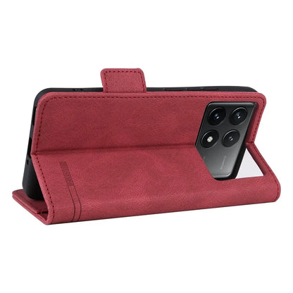 For Xiaomi Poco F6 Pro 5G / Redmi K70 5G / K70 Pro 5G Case Folio Design Leather Phone Cover Hardware Decor
