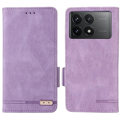 For Xiaomi Poco F6 Pro 5G / Redmi K70 5G / K70 Pro 5G Case Folio Design Leather Phone Cover Hardware Decor