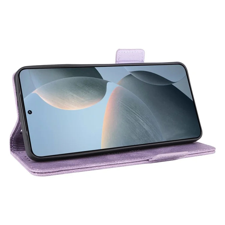 For Xiaomi Poco F6 Pro 5G / Redmi K70 5G / K70 Pro 5G Case Folio Design Leather Phone Cover Hardware Decor