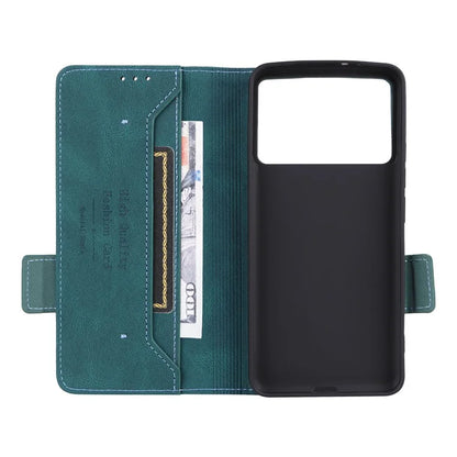 For Xiaomi Poco F6 Pro 5G / Redmi K70 5G / K70 Pro 5G Case Folio Design Leather Phone Cover Hardware Decor