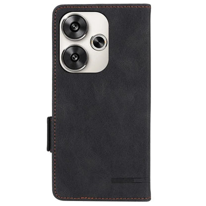 For Xiaomi Poco F6 5G / Redmi Turbo 3 5G Case Leather Phone Cover Hardware Decor Folio Book Wallet