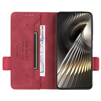 For Xiaomi Poco F6 5G / Redmi Turbo 3 5G Case Leather Phone Cover Hardware Decor Folio Book Wallet