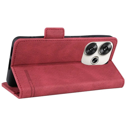 For Xiaomi Poco F6 5G / Redmi Turbo 3 5G Case Leather Phone Cover Hardware Decor Folio Book Wallet