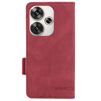 For Xiaomi Poco F6 5G / Redmi Turbo 3 5G Case Leather Phone Cover Hardware Decor Folio Book Wallet