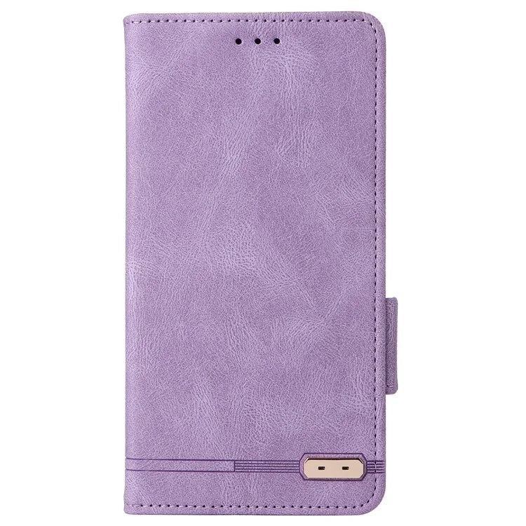 For Xiaomi Poco F6 5G / Redmi Turbo 3 5G Case Leather Phone Cover Hardware Decor Folio Book Wallet