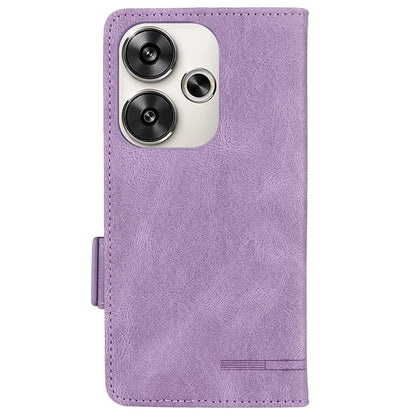 For Xiaomi Poco F6 5G / Redmi Turbo 3 5G Case Leather Phone Cover Hardware Decor Folio Book Wallet