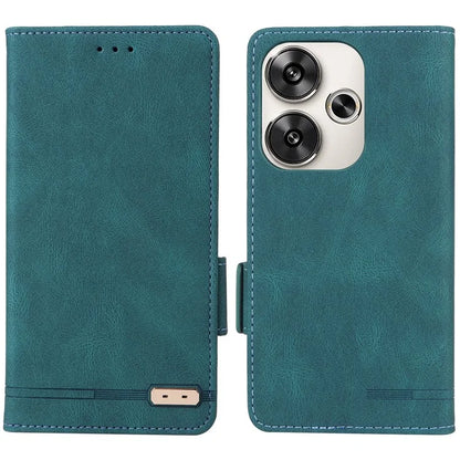 For Xiaomi Poco F6 5G / Redmi Turbo 3 5G Case Leather Phone Cover Hardware Decor Folio Book Wallet