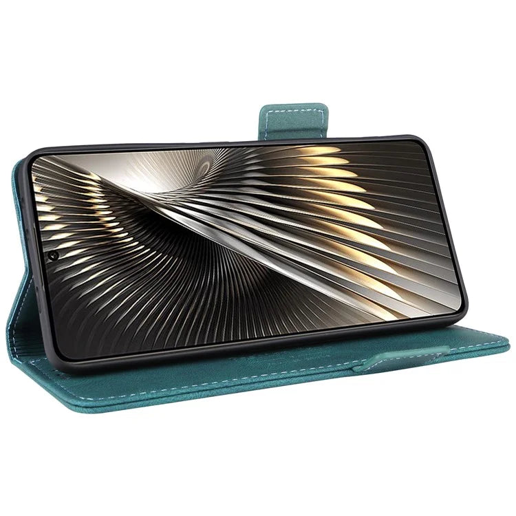 For Xiaomi Poco F6 5G / Redmi Turbo 3 5G Case Leather Phone Cover Hardware Decor Folio Book Wallet
