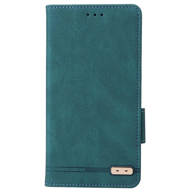 For Xiaomi Poco F6 5G / Redmi Turbo 3 5G Case Leather Phone Cover Hardware Decor Folio Book Wallet