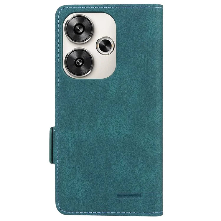 For Xiaomi Poco F6 5G / Redmi Turbo 3 5G Case Leather Phone Cover Hardware Decor Folio Book Wallet
