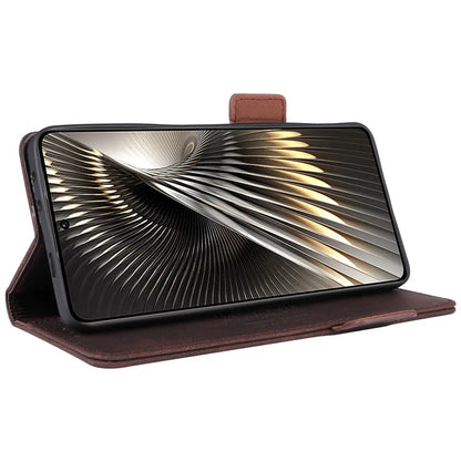 For Xiaomi Poco F6 5G / Redmi Turbo 3 5G Case Leather Phone Cover Hardware Decor Folio Book Wallet