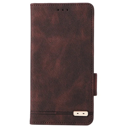 For Xiaomi Poco F6 5G / Redmi Turbo 3 5G Case Leather Phone Cover Hardware Decor Folio Book Wallet