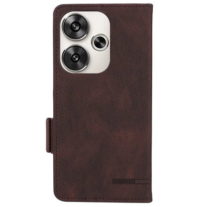 For Xiaomi Poco F6 5G / Redmi Turbo 3 5G Case Leather Phone Cover Hardware Decor Folio Book Wallet