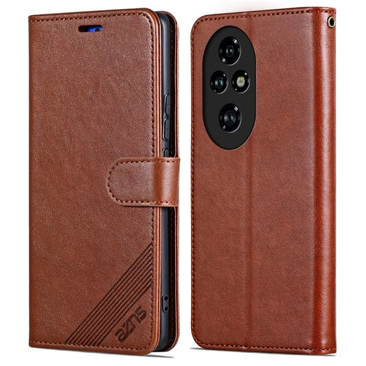 AZNS For Honor 200 5G Case Folding Design Textured PU Leather Wallet Phone Stand Cover