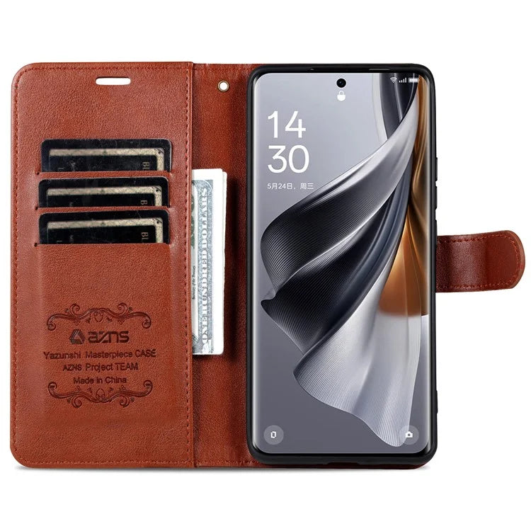 AZNS For Oppo K12x 5G / OnePlus Nord CE4 Lite 5G PU Leather Phone Case Folding Stand Wallet Phone Cover
