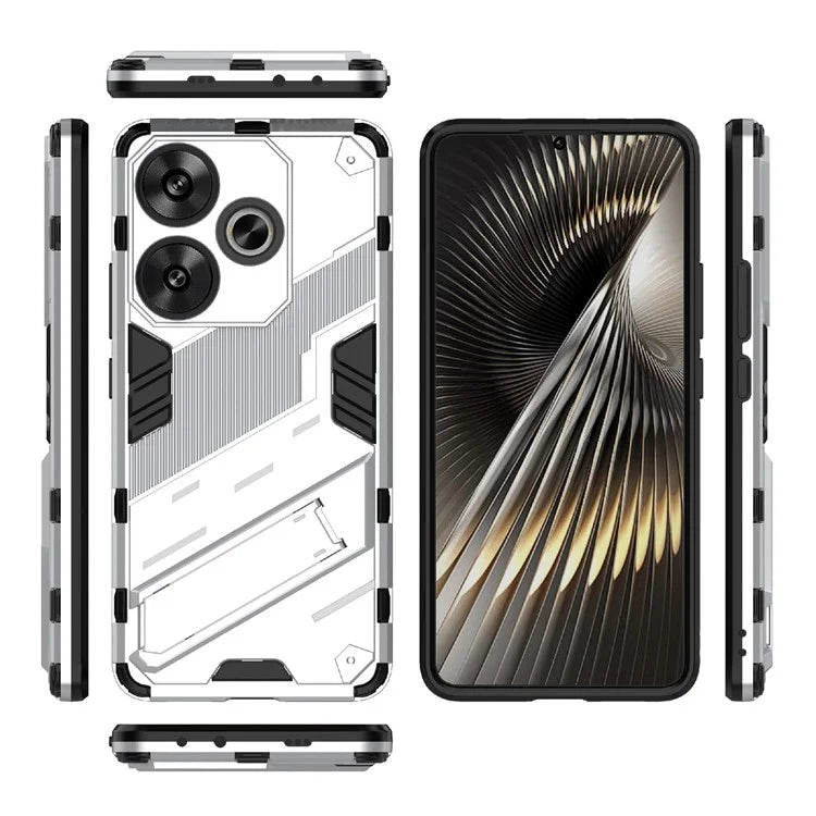 For Xiaomi Redmi Turbo 3 5G / Poco F6 5G Case Shockproof PC+TPU Phone Cover with Kickstand