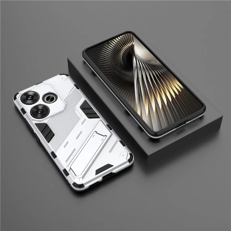 For Xiaomi Redmi Turbo 3 5G / Poco F6 5G Case Shockproof PC+TPU Phone Cover with Kickstand
