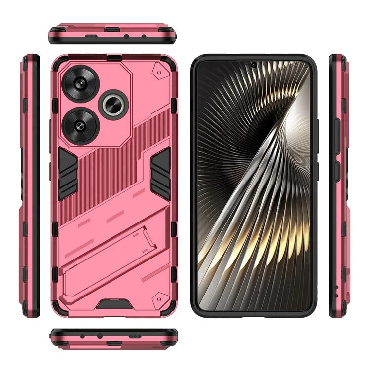 For Xiaomi Redmi Turbo 3 5G / Poco F6 5G Case Shockproof PC+TPU Phone Cover with Kickstand