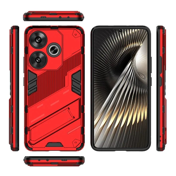 For Xiaomi Redmi Turbo 3 5G / Poco F6 5G Case Shockproof PC+TPU Phone Cover with Kickstand