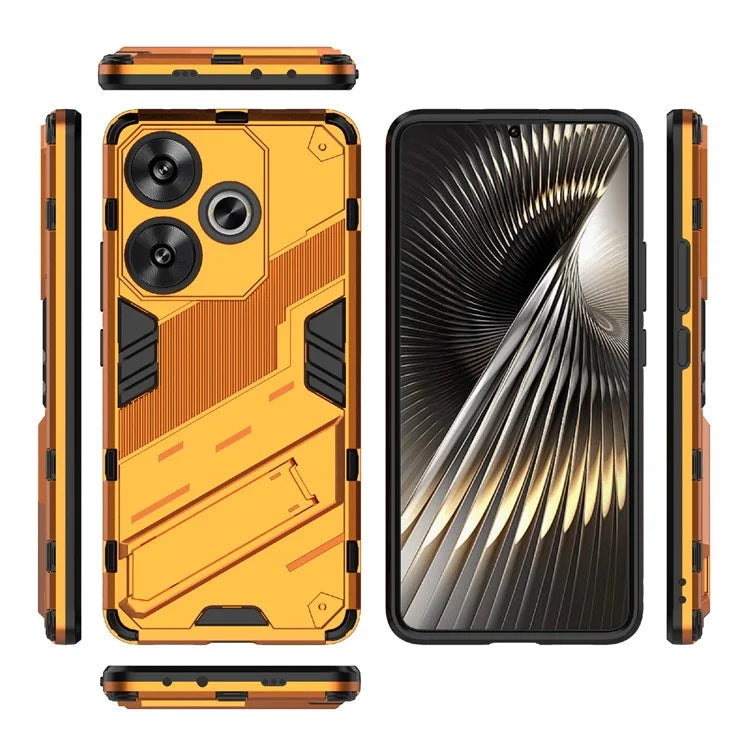 For Xiaomi Redmi Turbo 3 5G / Poco F6 5G Case Shockproof PC+TPU Phone Cover with Kickstand
