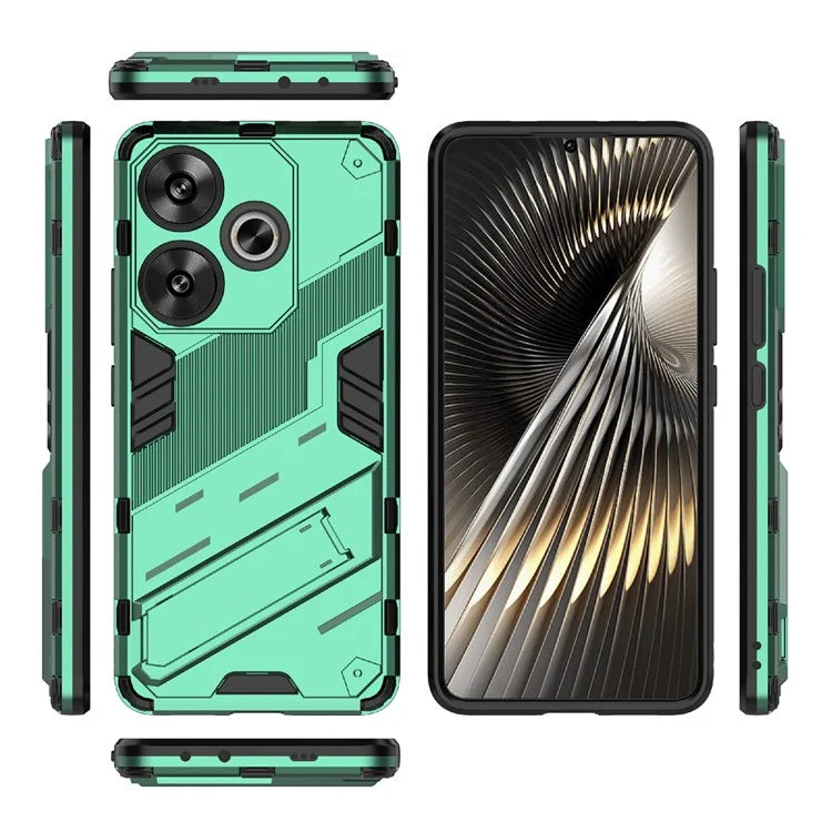 For Xiaomi Redmi Turbo 3 5G / Poco F6 5G Case Shockproof PC+TPU Phone Cover with Kickstand