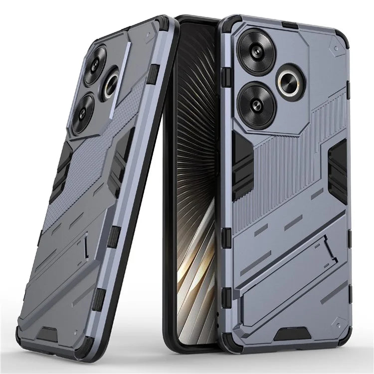 For Xiaomi Redmi Turbo 3 5G / Poco F6 5G Case Shockproof PC+TPU Phone Cover with Kickstand