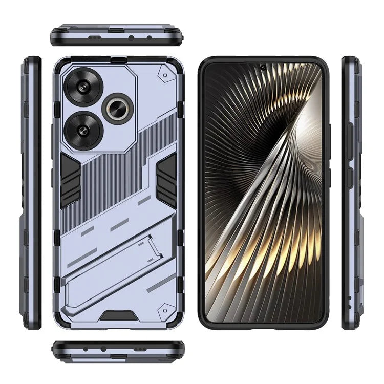 For Xiaomi Redmi Turbo 3 5G / Poco F6 5G Case Shockproof PC+TPU Phone Cover with Kickstand